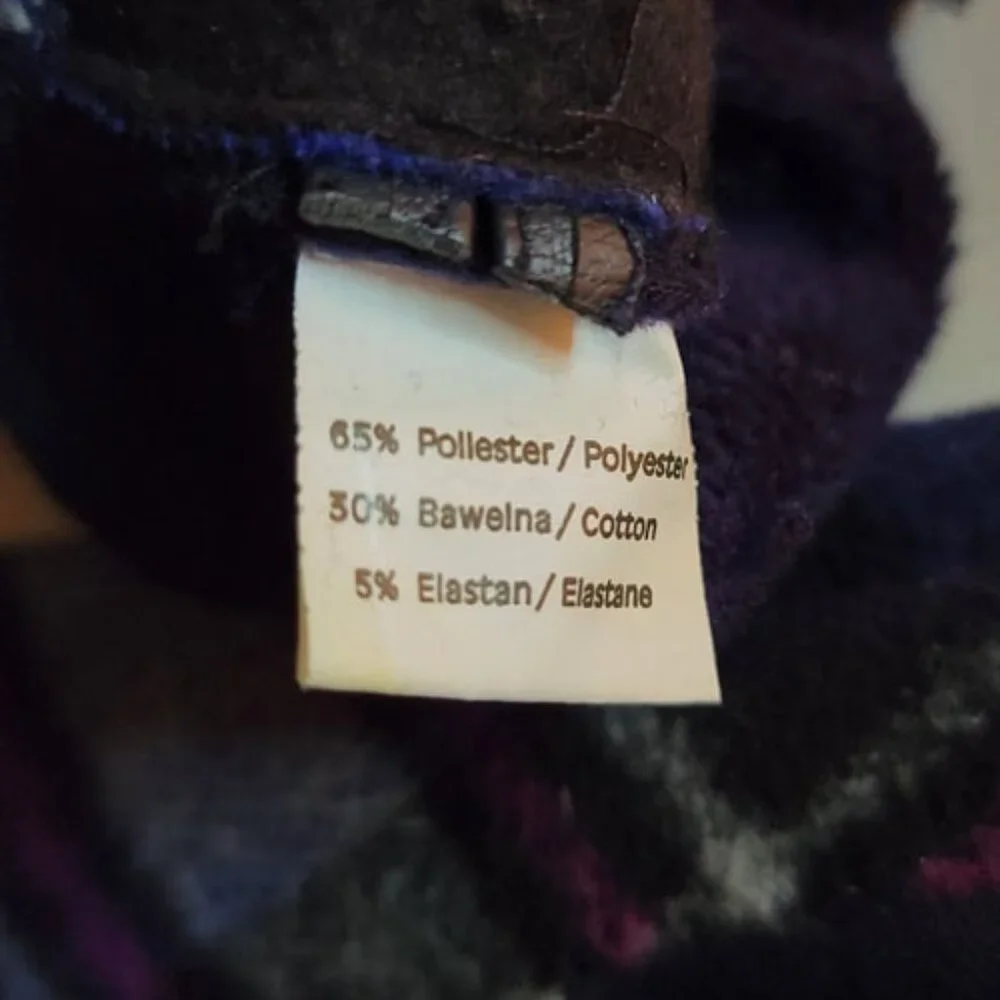 Blue Plaid Gloves Pink Gray Trim Faux leather Touch Screen Friendly Scotland